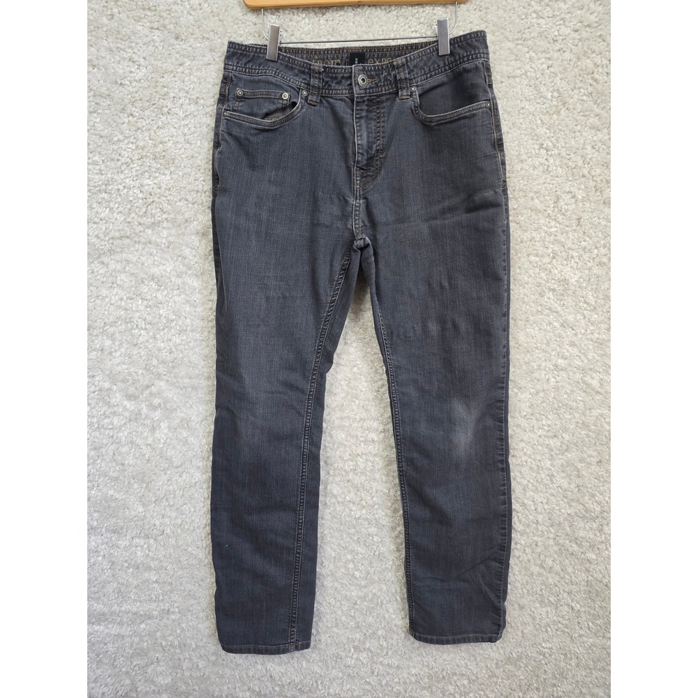 Prana Slim Fit Bridger Jeans Mens 33x32 (fits 32x30.5)‎ Charcoal Grey Organic